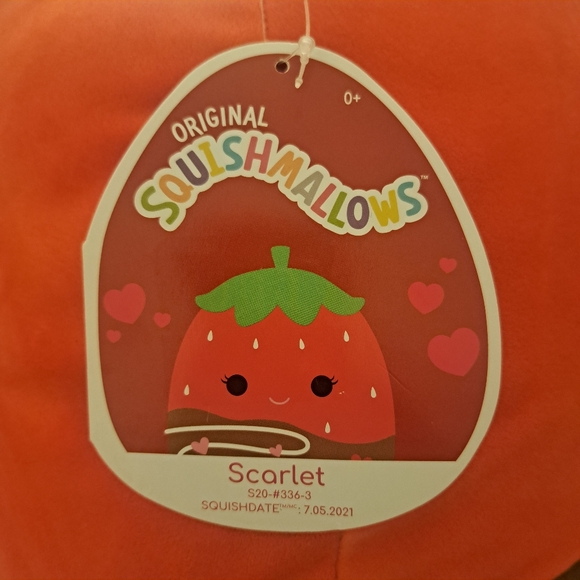 Scarlet The Chocolate Covered Strawberry 20" Squishmallow - Picture 7 of 7